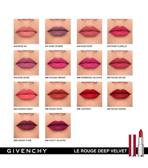 givenchy le rouge deep velvet.